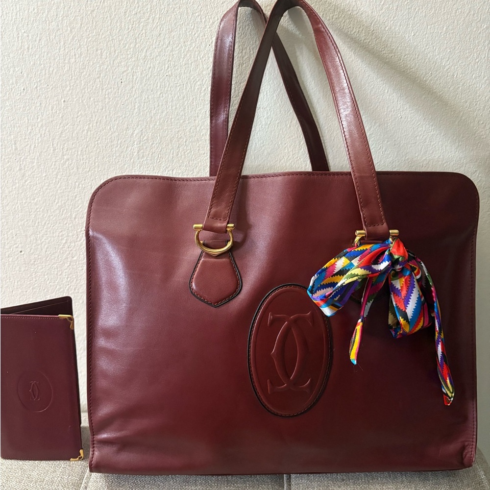 Vintage Les Must De Cartier Tote Bag.